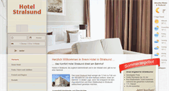 Desktop Screenshot of hotel-stralsund.de